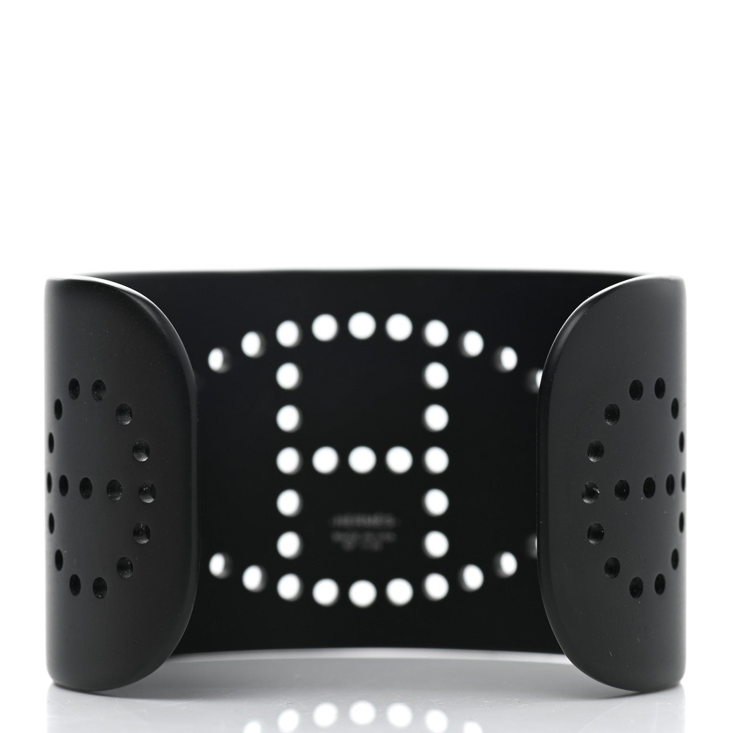 Hermes Aluminium Evelyne Sunset Cuff Bracelet T3 Black 3 of 5