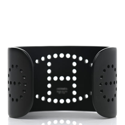 Hermes Aluminium Evelyne Sunset Cuff Bracelet T3 Black 3 of 5