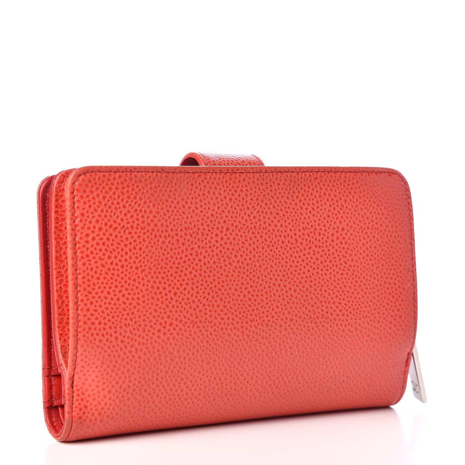 Chanel Caviar Timeless CC French Wallet Orange 8 of 24