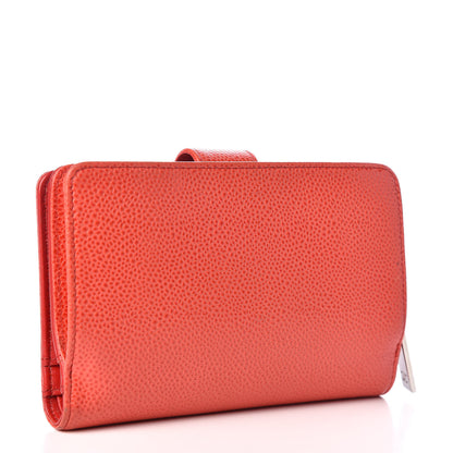 Chanel Caviar Timeless CC French Wallet Orange 8 of 24