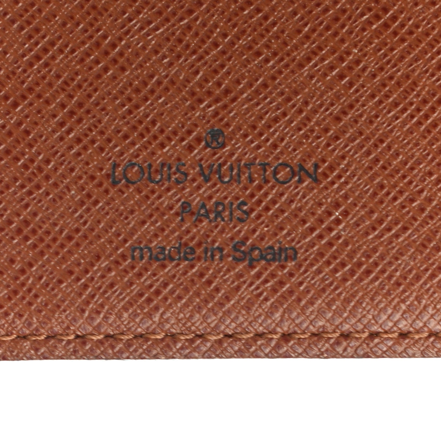 Monogram Checkbook Holder Case Wallet