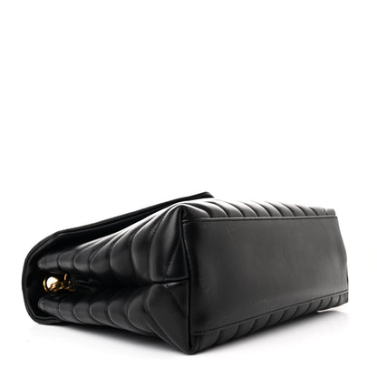 Saint Laurent Calfskin Y Quilted Monogram Medium Loulou Chain Satchel Black 4 of 11