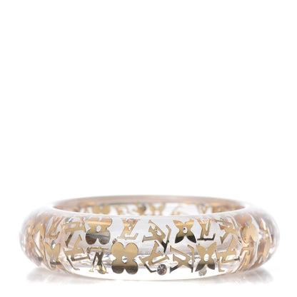 Louis Vuitton Resin Swarovski Small Inclusion GM Bracelet Transparent 3 of 4