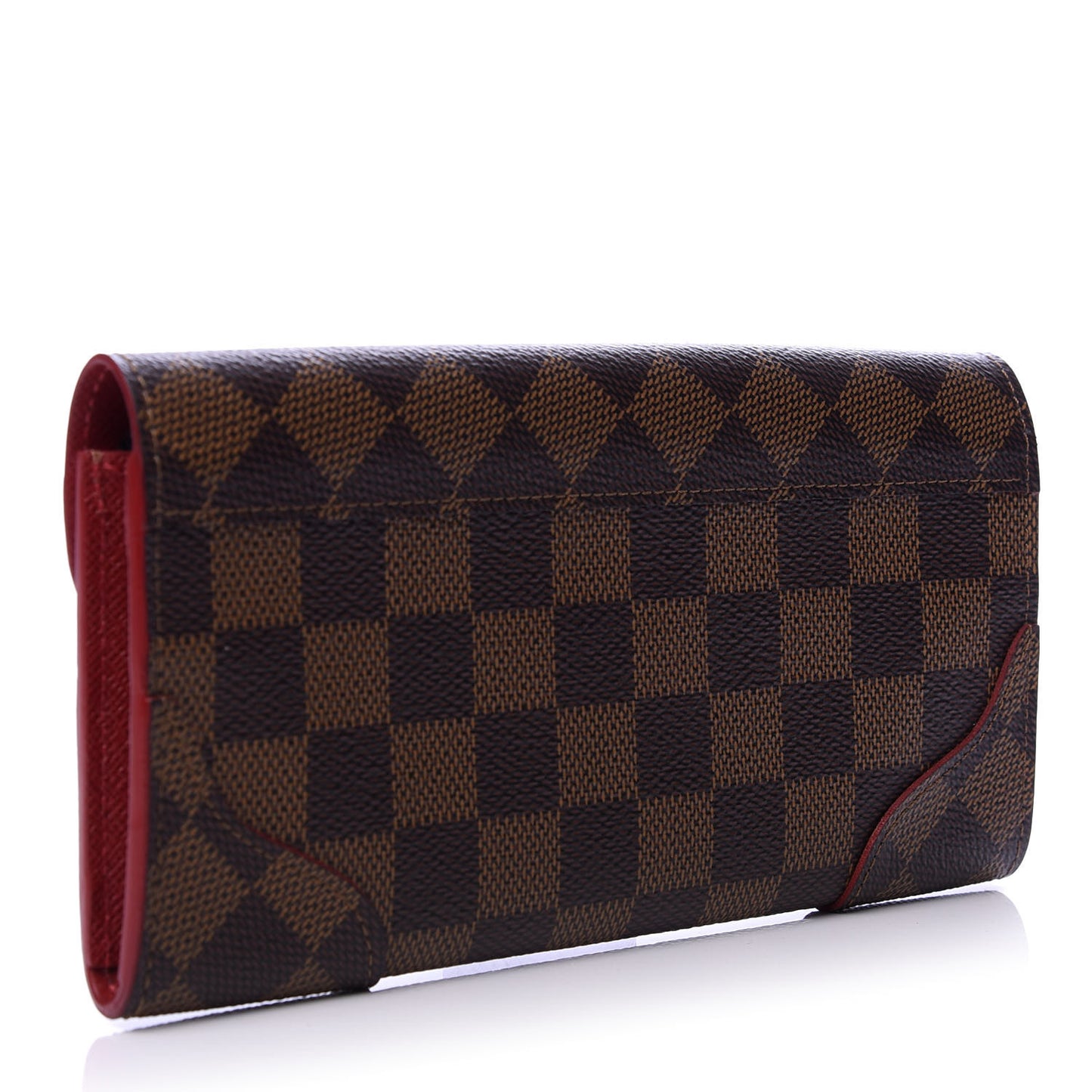 Damier Ebene Caissa Wallet Cherry