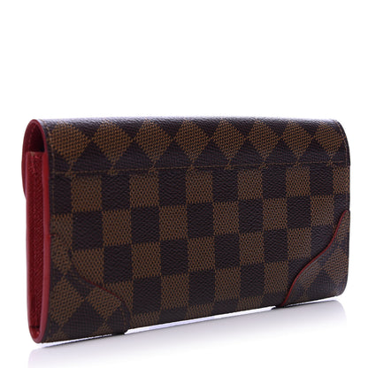 Louis Vuitton Damier Ebene Caissa Wallet Cherry 3 of 7