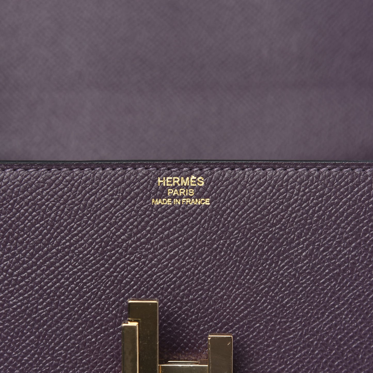 Epsom Cinhetic Boxy Top Handle Bag Raisin