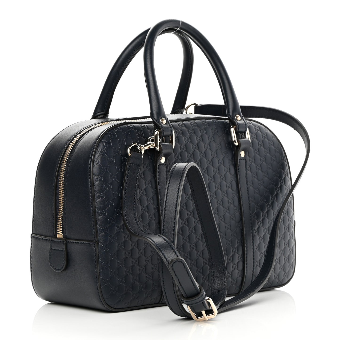 Microguccissima Medium Crossbody Bag Blue