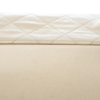 Chanel Calfskin Quilted In The Mix Shopping Tote Beige Black 12 of 15
