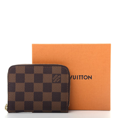 Louis Vuitton Damier Ebene Zippy Coin Purse Rose Ballerine 8 of 8