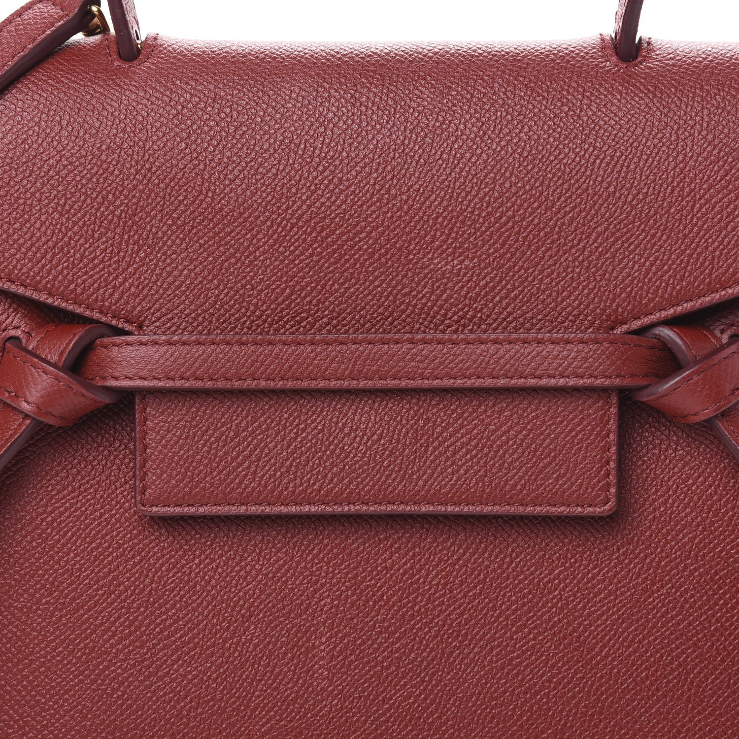 Celine Grained Calfskin Nano Belt Bag Ruby 12 of 12