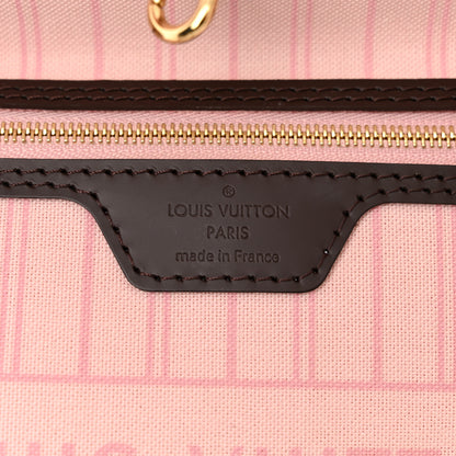 Louis Vuitton Damier Ebene Neo Neverfull MM Rose Ballerine 7 of 10