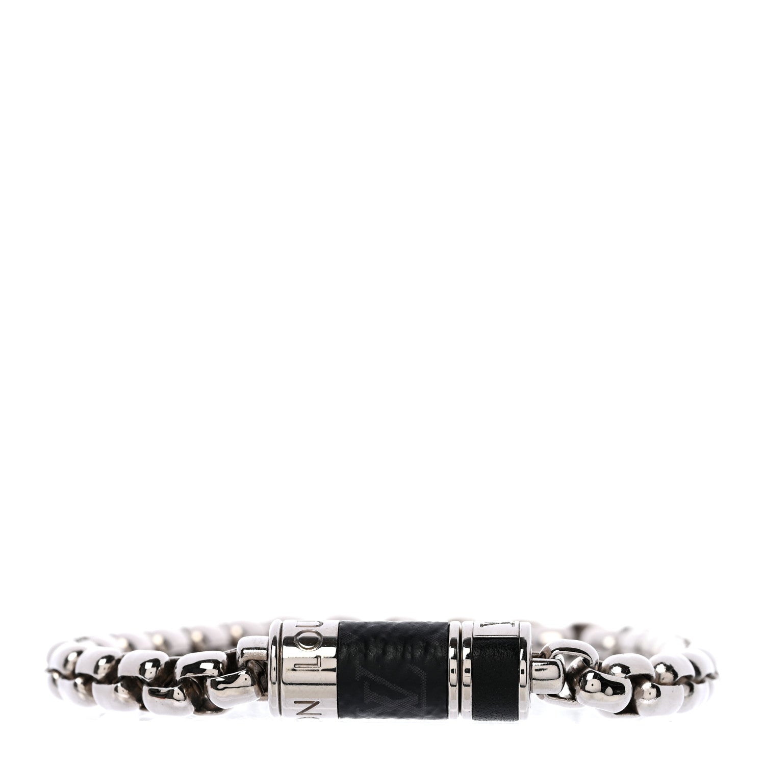 Louis Vuitton Monogram Eclipse Chain Bracelet Silver 1 of 4
