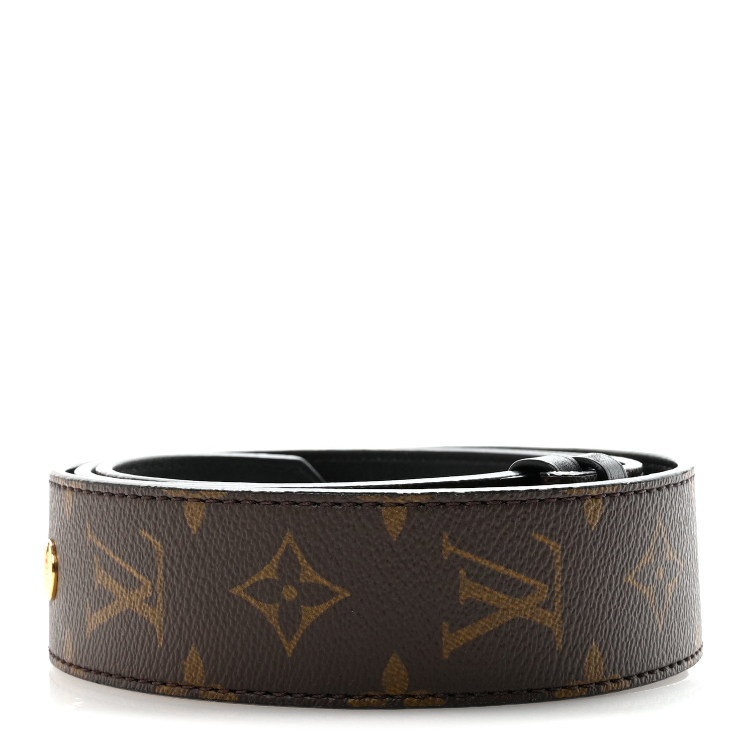 Louis Vuitton Monogram Adjustable Bandouliere Shoulder Strap Black Black 2 of 5