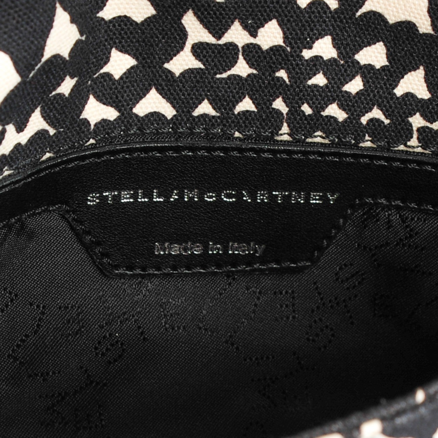 Stella McCartney Faux Leather Falabella Hearts Convertible Clutch Black 6 of 9