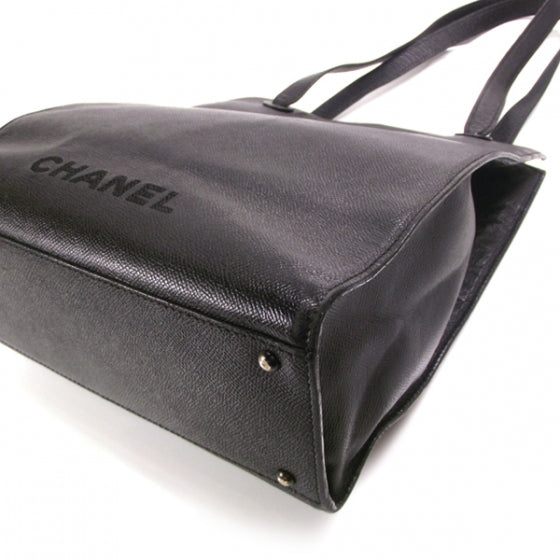Vintage Simple Large Tote Black
