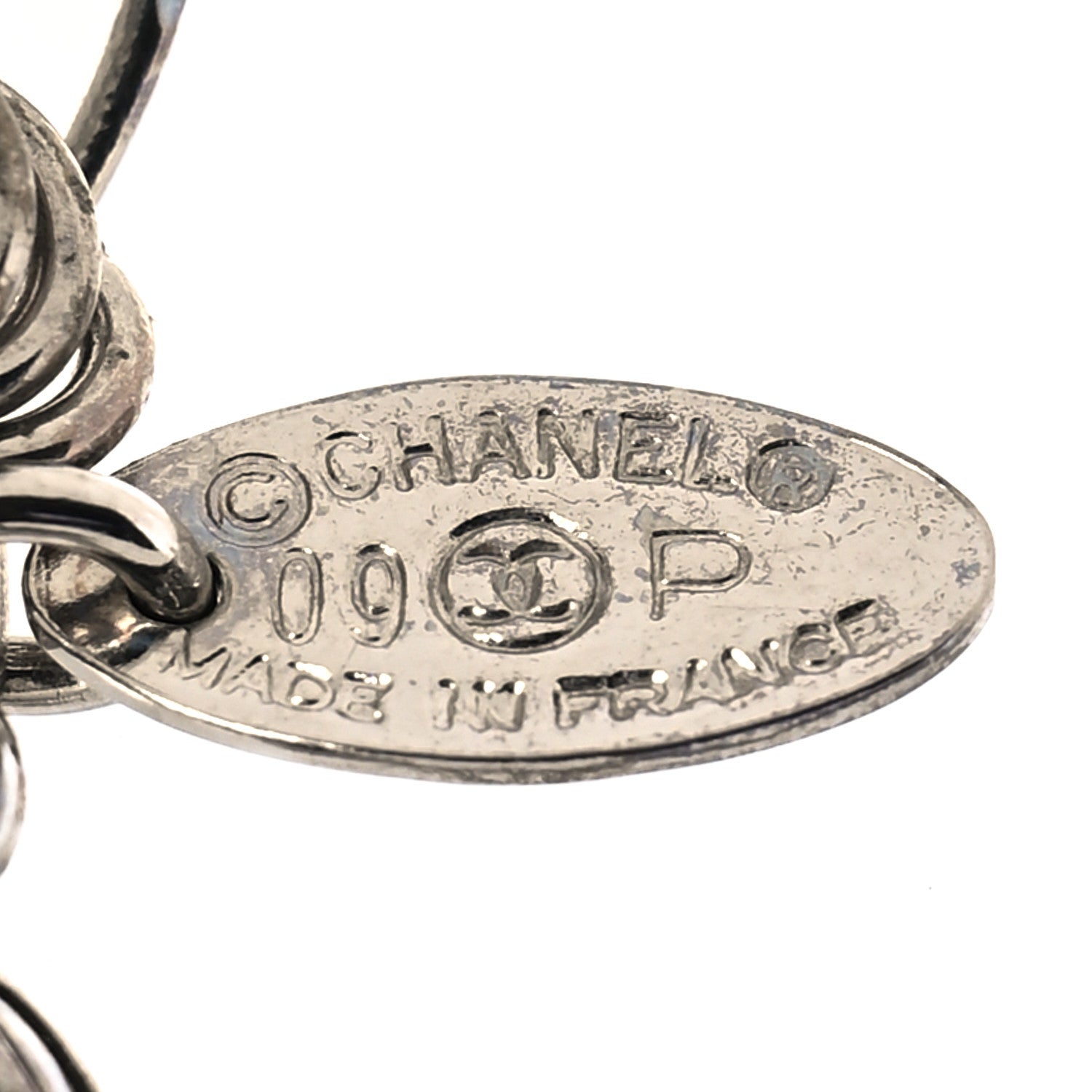 Chanel Pearl CC Lucky Charms Long Necklace Silver 5 of 5