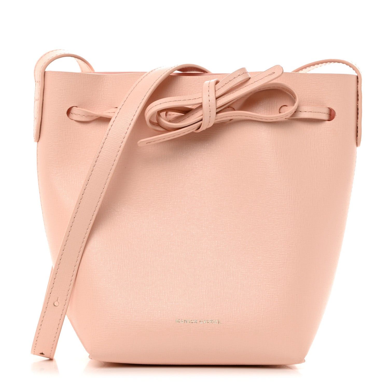 Mansur Gavriel Saffiano Mini Mini Bucket Bag Rosa 1 of 10