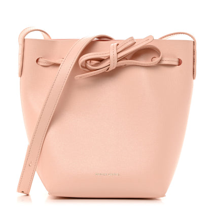 Mansur Gavriel Saffiano Mini Mini Bucket Bag Rosa 1 of 10