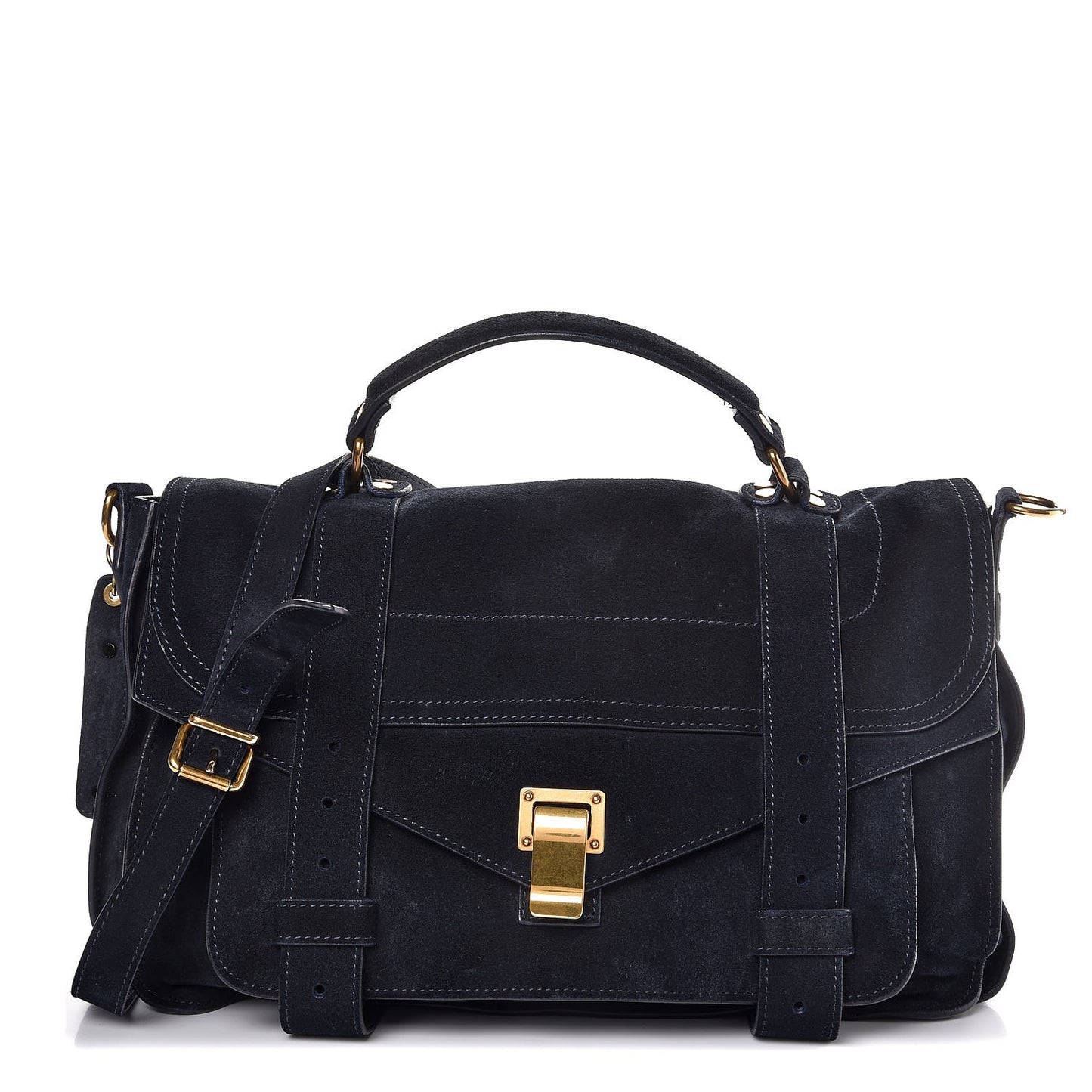 Suede Medium PS1 Satchel Navy