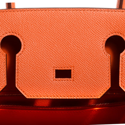 Hermes Epsom Birkin 30 Orange 10 of 22