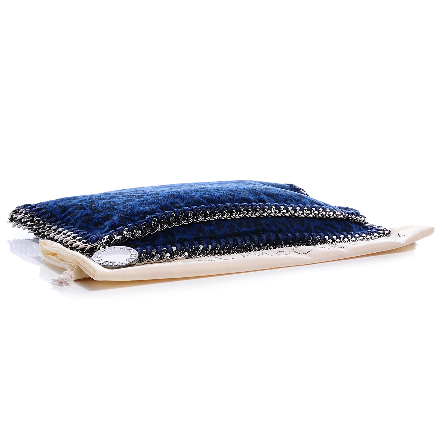 Leopard Print Falabella Clutch Blue