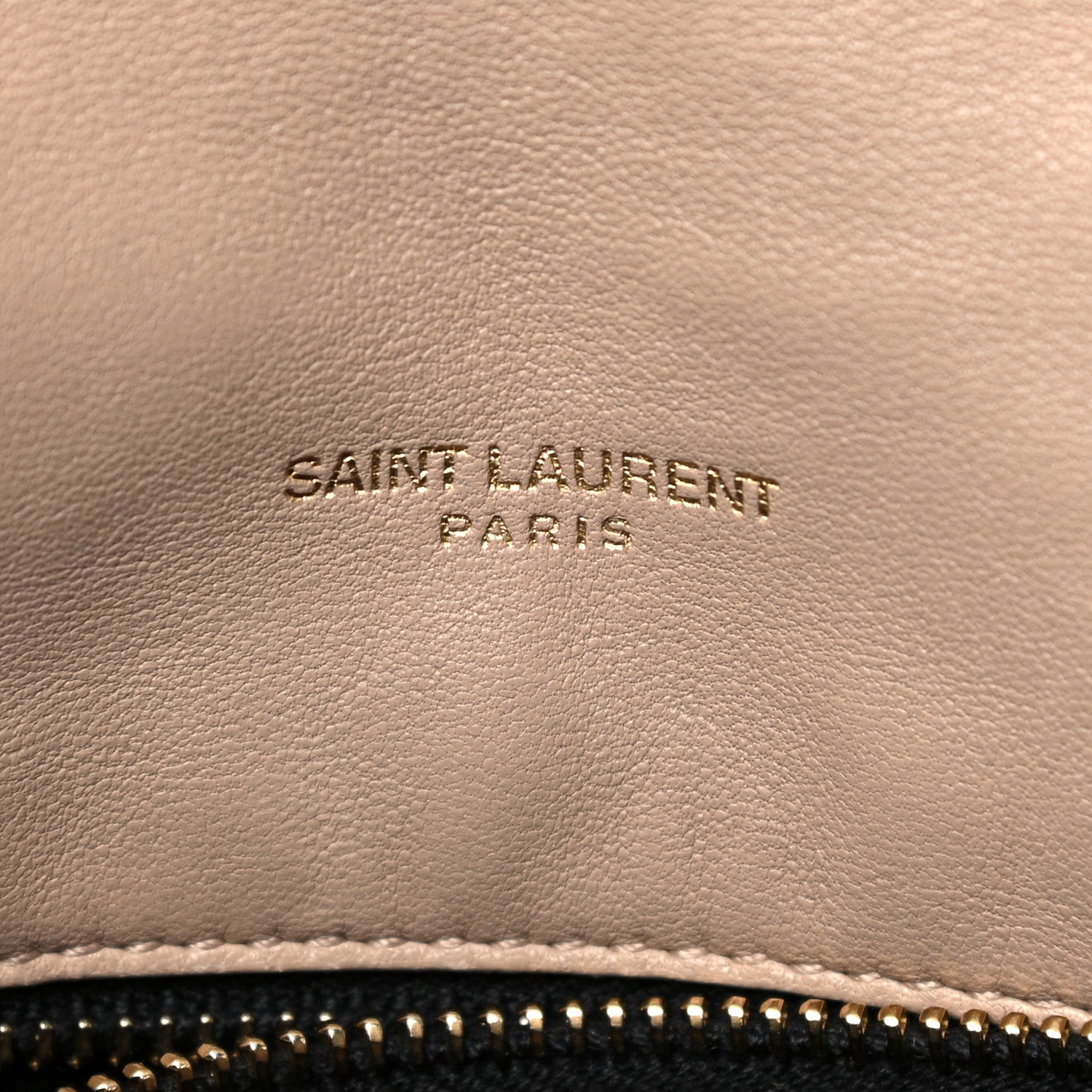 Saint Laurent Lambskin Quilted Medium Loulou Puffer Monogram Chain Satchel Dark Beige 7 of 16