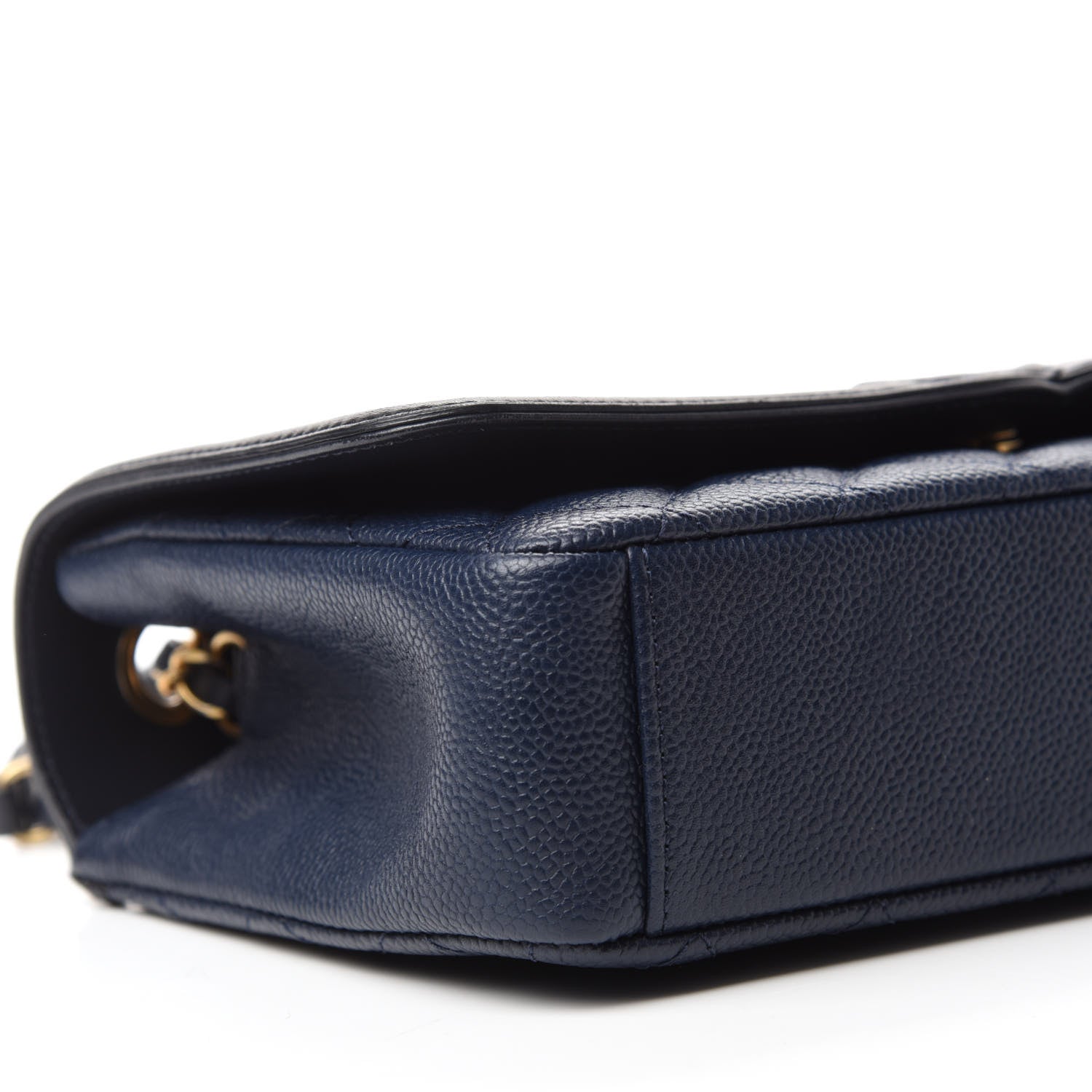 Chanel Caviar Quilted Medium CC Filigree Flap Navy Black 6 of 11