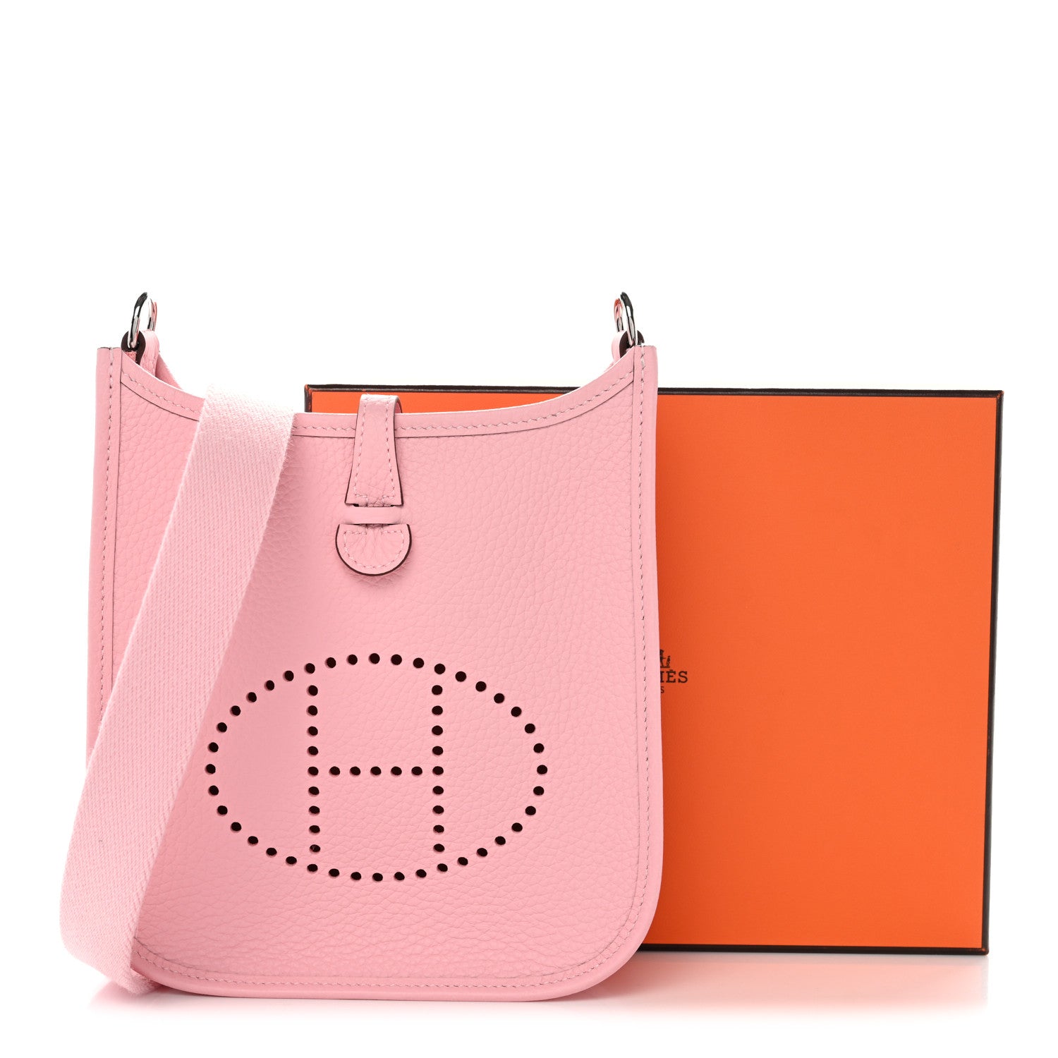Hermes Taurillon Clemence Evelyne TPM Rose Sakura 11 of 11