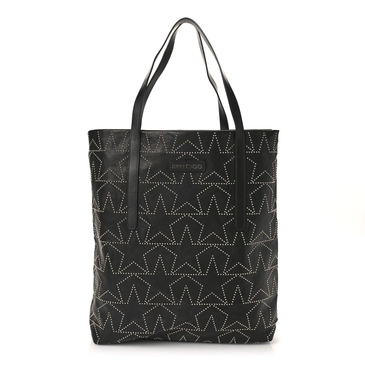Calfskin Star Studded Sofia Tote Black
