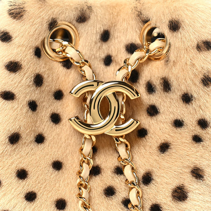 Chanel Pony Hair Mini Chanel 25 Handbag Beige Black 7 of 10