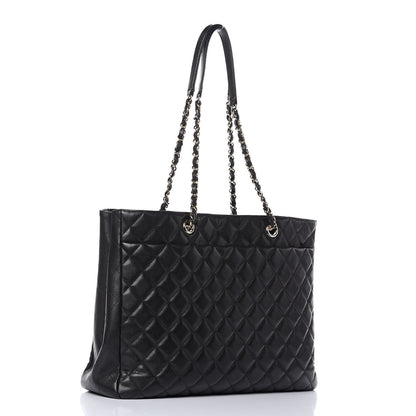 Chanel Caviar Quilted Large Classic Shopping Tote Black 3 of 9