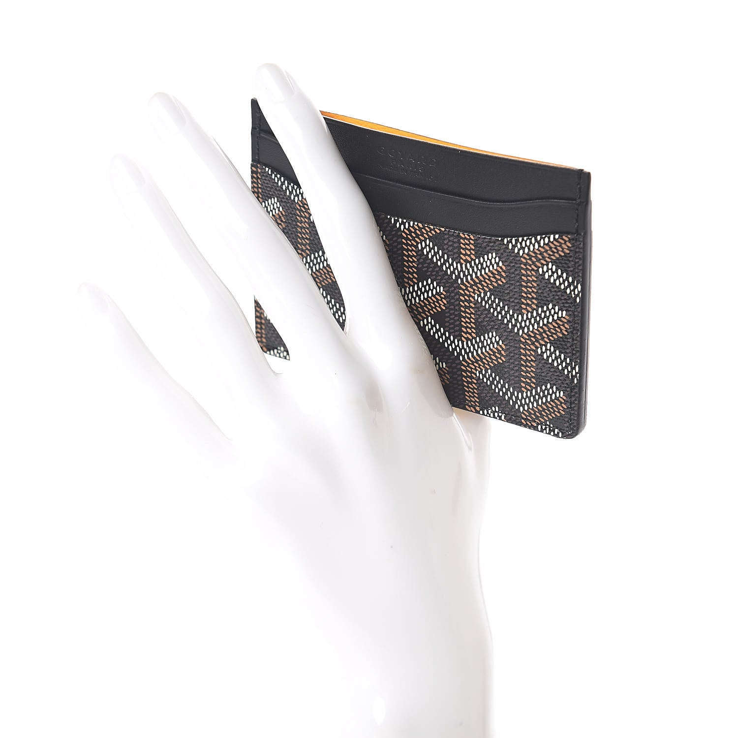 Goyard Goyardine Saint Sulpice Card Holder Black 2 of 7