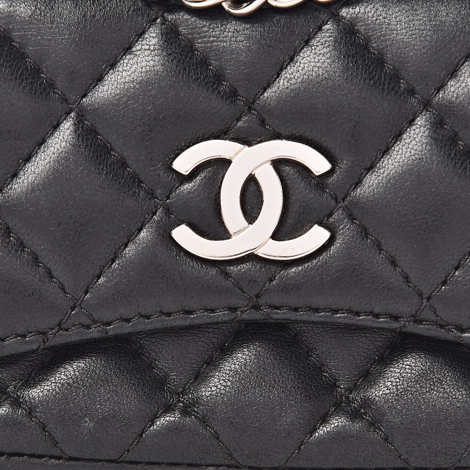 Chanel Lambskin Quilted Small Pocket Box Camera Case Black 9 of 11