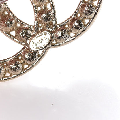 Chanel Crystal CC Earrings Gold 4 of 6