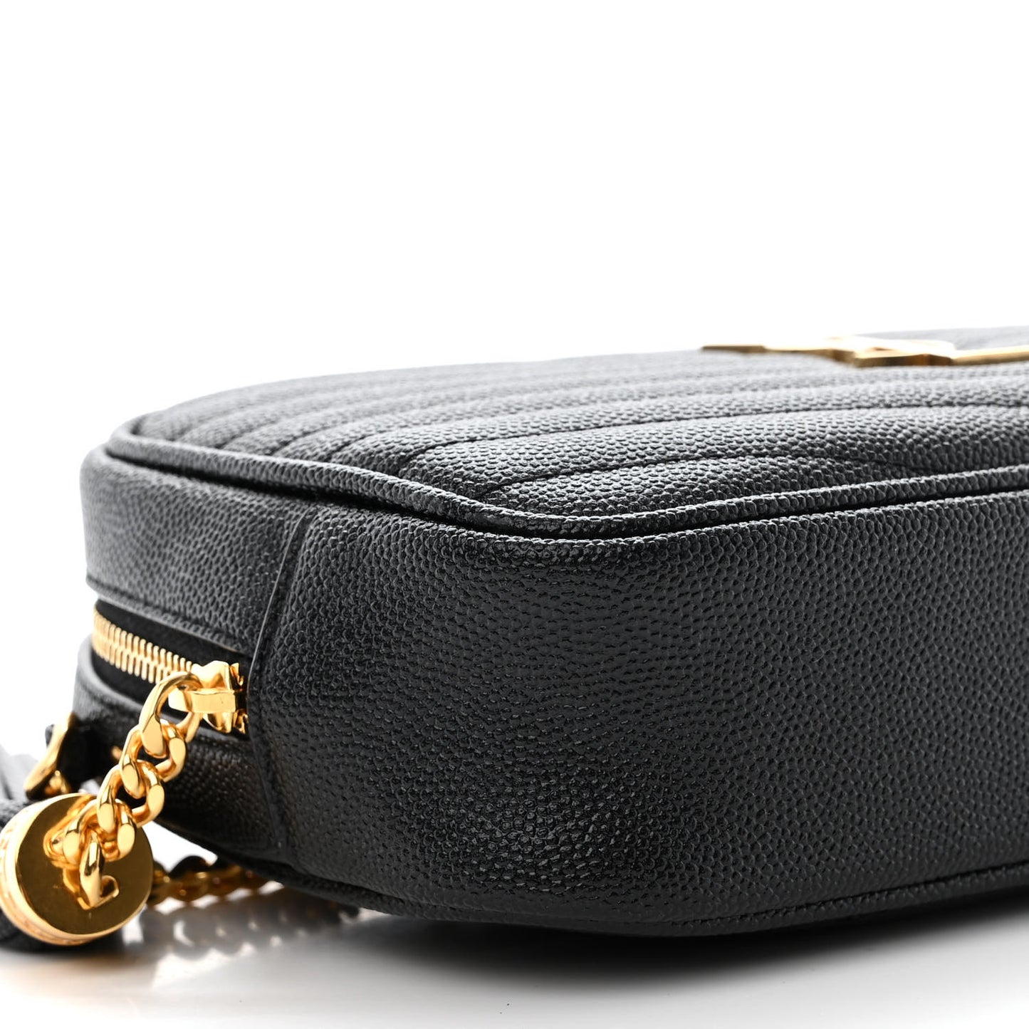 Grain De Poudre Matelasse Monogram Mini Lou Camera Bag Black