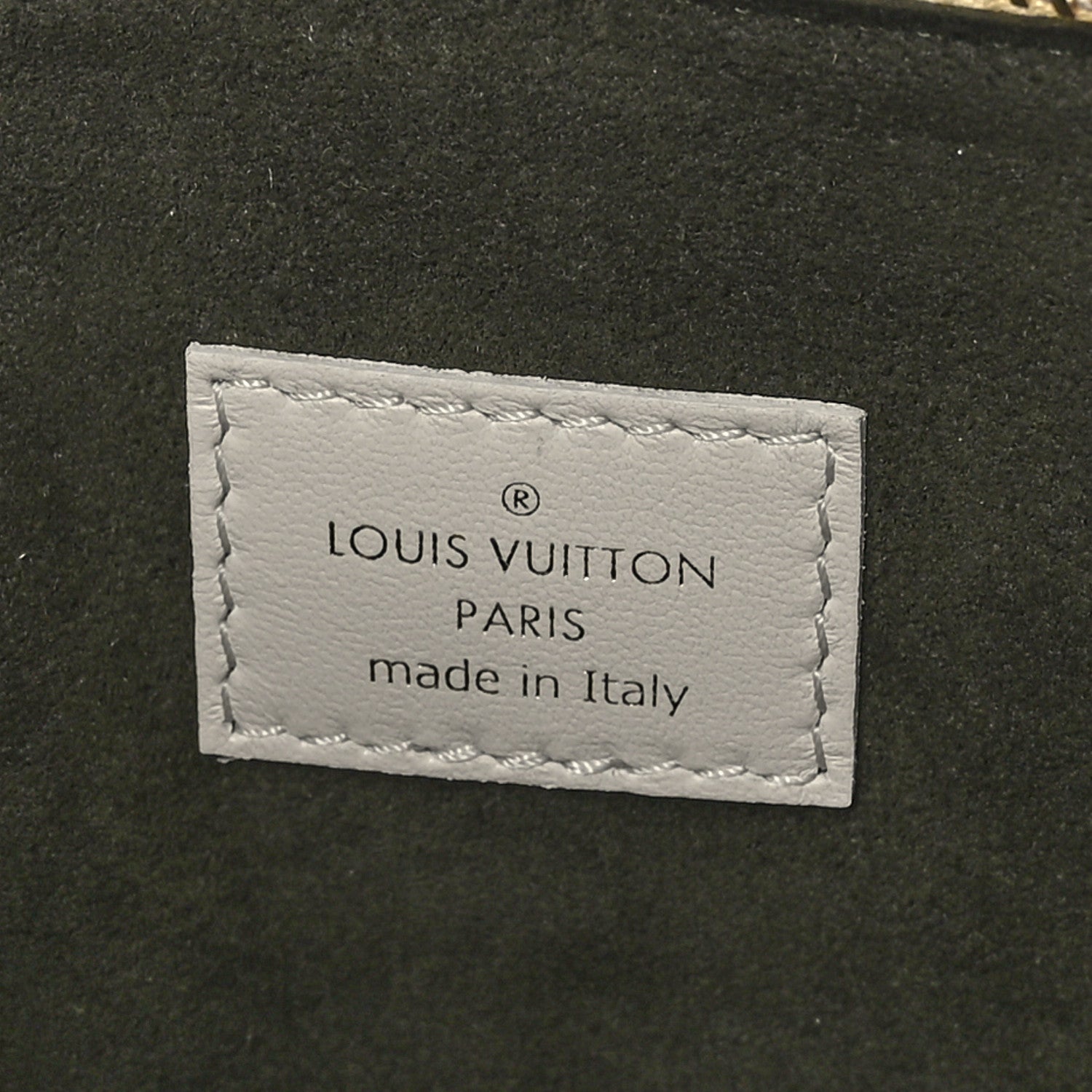Louis Vuitton Lambskin Embossed Monogram Coussin PM Beige Cream 7 of 9