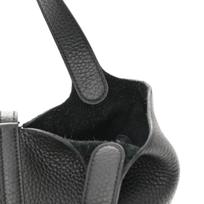 Hermes Taurillon Clemence Picotin Lock 18 PM Black 12 of 13