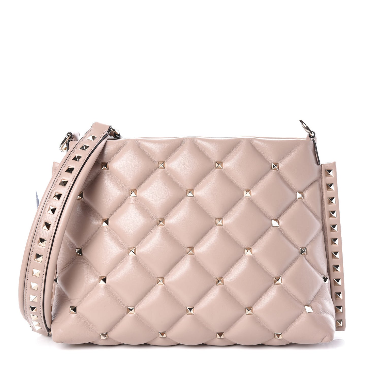 Nappa Candystud Shoulder Bag Poudre