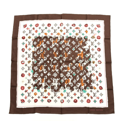 Louis Vuitton Silk Monogram Watercolor Square Scarf Multicolor 1 of 4