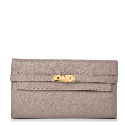 Hermes Epsom Kelly Longue Wallet Gris Asphalte 1 of 9