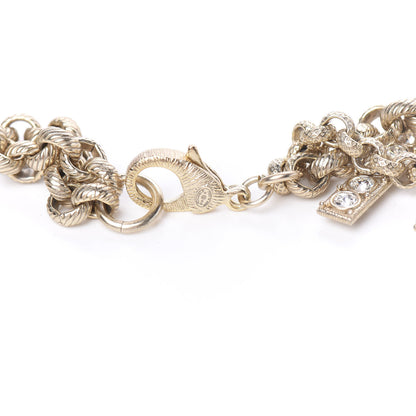 Chanel Crystal City of Lights Letter Chain Belt Gold 2 of 3