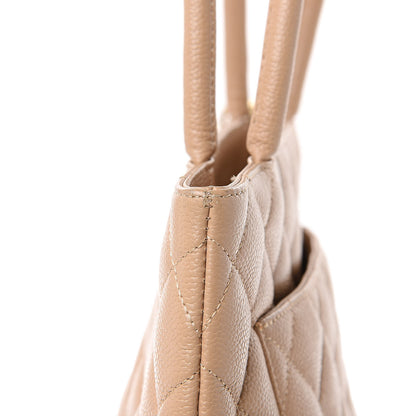 Chanel Caviar Quilted Medallion Tote Beige 12 of 16