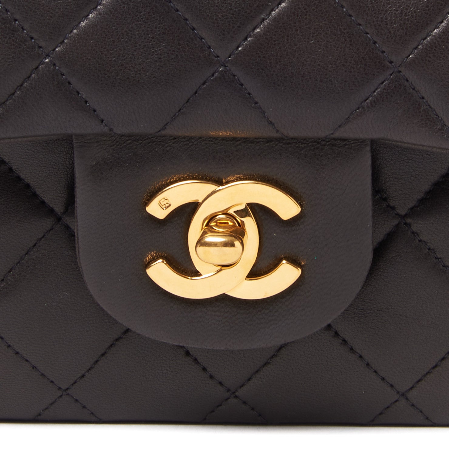 Chanel Lambskin Quilted Small Double Flap Black 6 of 9