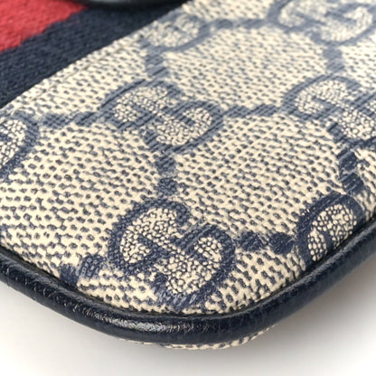 Gucci GG Supreme Monogram Web Ophidia Key Case Beige Blue 8 of 8