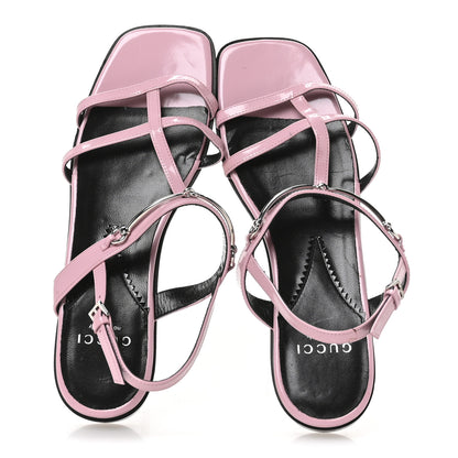 Gucci Calfskin Horsebit Divine Slingback Sandals 36 Pink 2 of 9