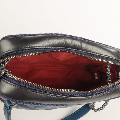 Chanel Calfskin Small Ballerine Camera Case Dark Blue 5 of 7