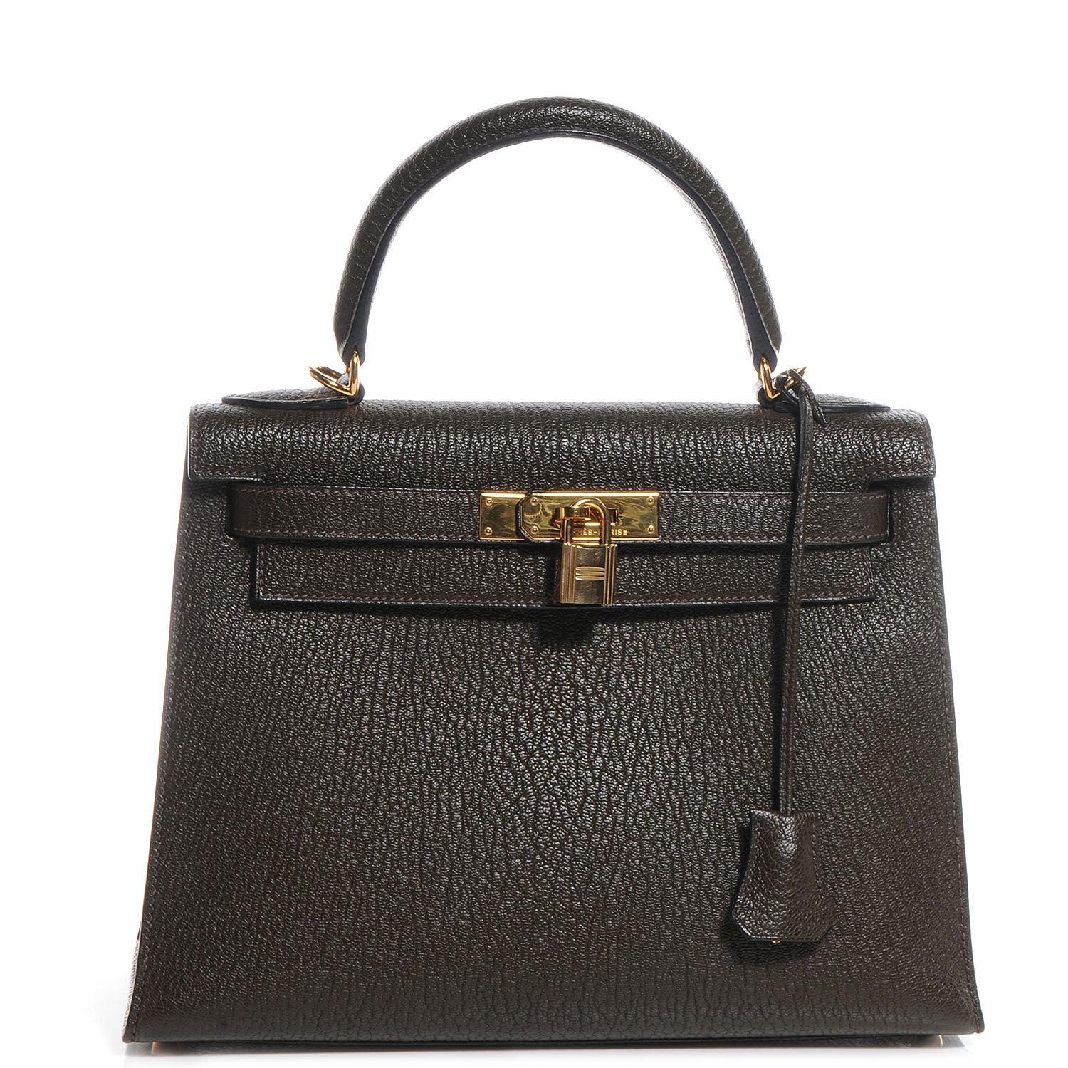 Hermes Chevre Kelly Sellier 28 Vert Bronze 1 of 9