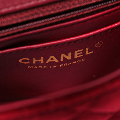 Chanel Velvet Enamel Mini Flap Red 6 of 12