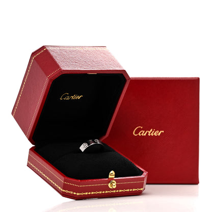 Cartier 18K White Gold 5.5mm LOVE Ring 56 7.5 5 of 5