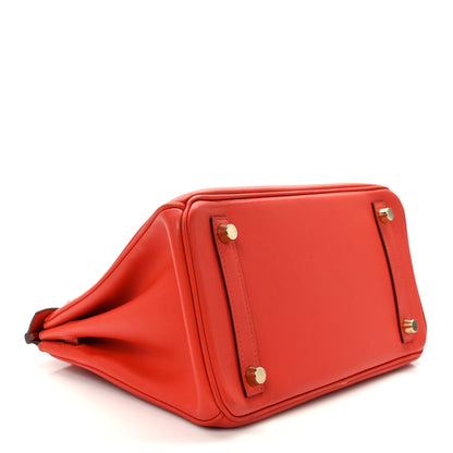 Hermes Swift Birkin 25 Rouge Tomate 4 of 13